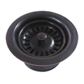 Whitehaus 3.5" Waste Disposer Trim W/ Matching Basket Strainer For Deep Sinks, Br WH202-ORBH